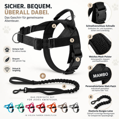 MioPaw™ Personal – Anti-Zieh-Geschirr-Set