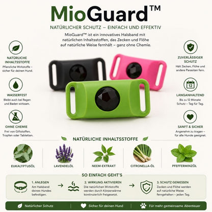 MioGuard™ – Bis zu 12 Monate Schutz vor Zecken & Flöhen – ohne Chemie